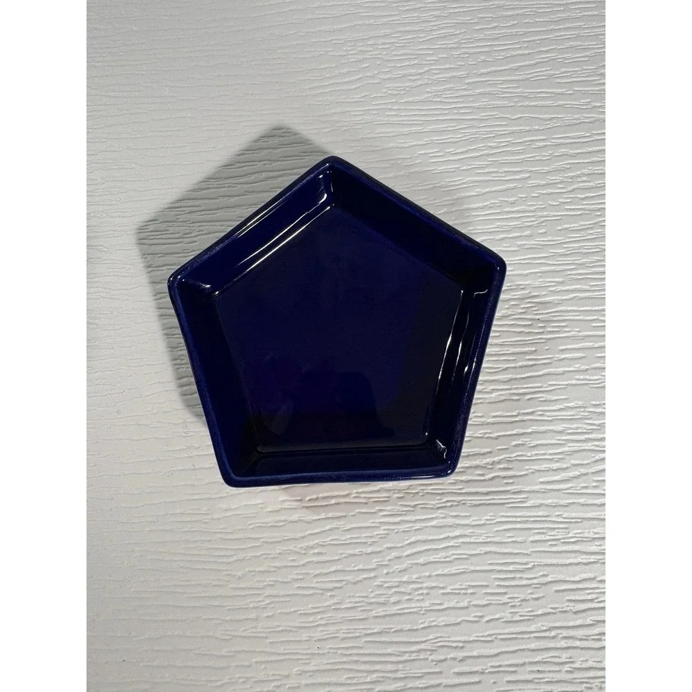 Harry Potter Universal Studios Chocolate Frog Ceramic Trinket Dish Blue Gold